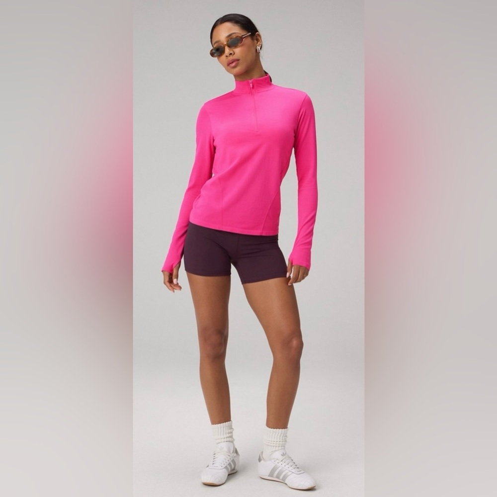 FeatherTech+ Half-Zip Pullover Jacket Pink Crush XL Fabletics NWT - Picture 1 of 8